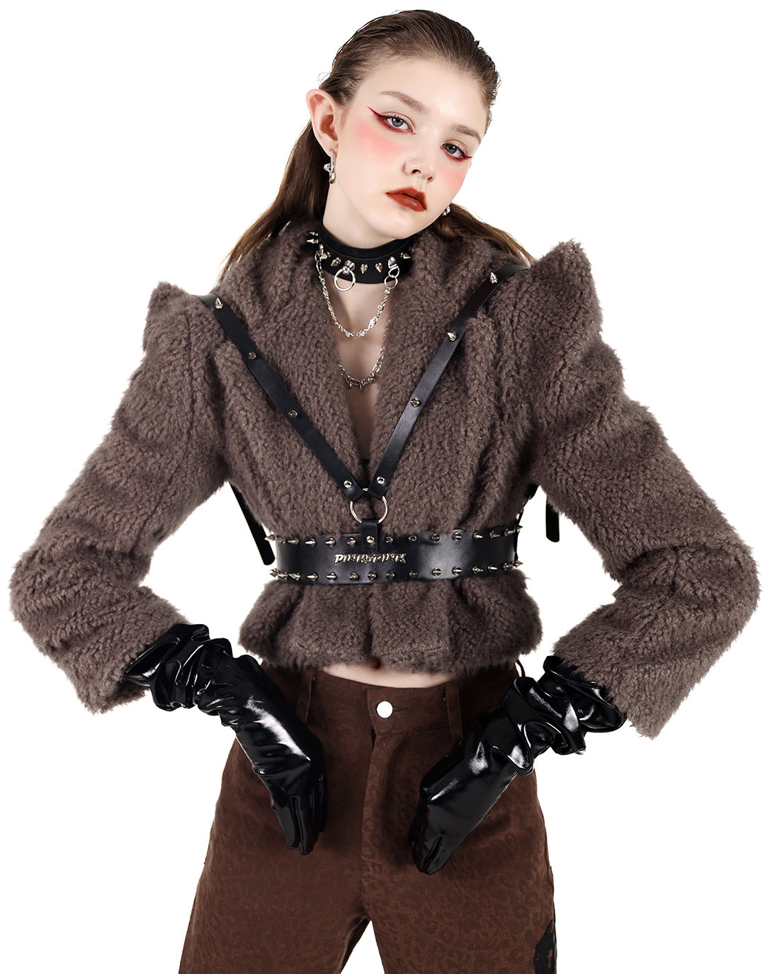 [PINKSPINK] Diamond Rock Chain Choker pg594