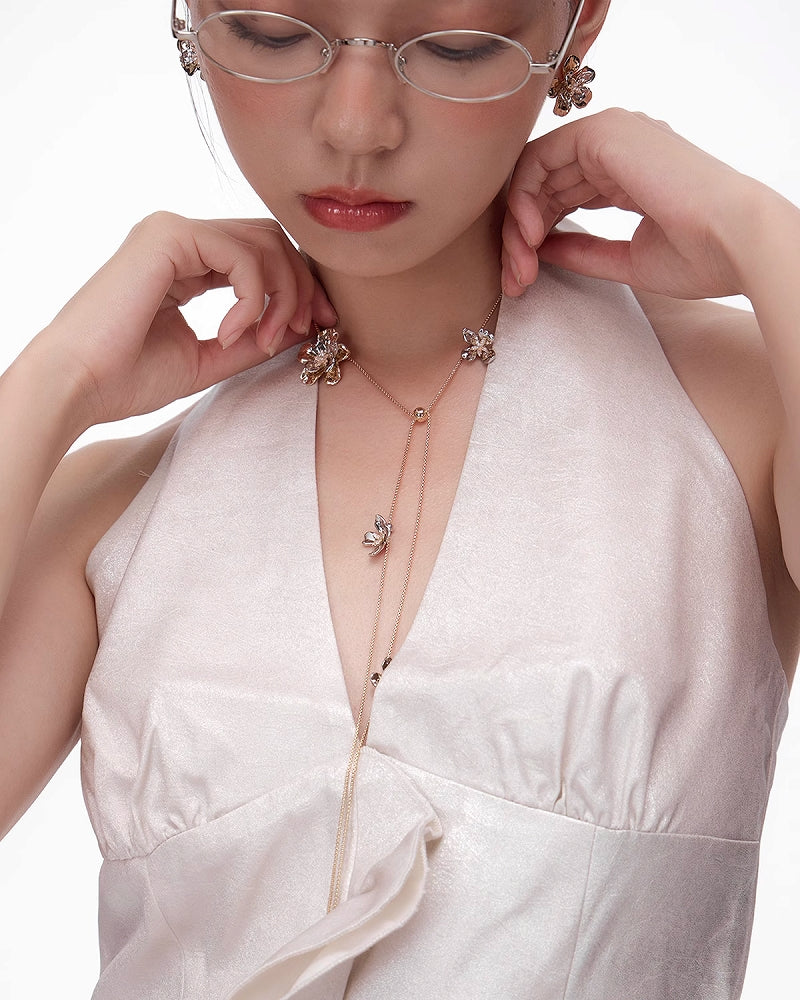 [SUMIYAKI] Vintage Flower Necklace pg1945