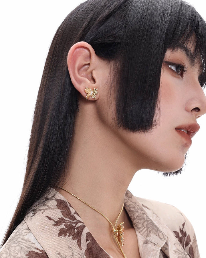 【SUMIYAKI】Butterfly 3D Illusion Earrings pg245