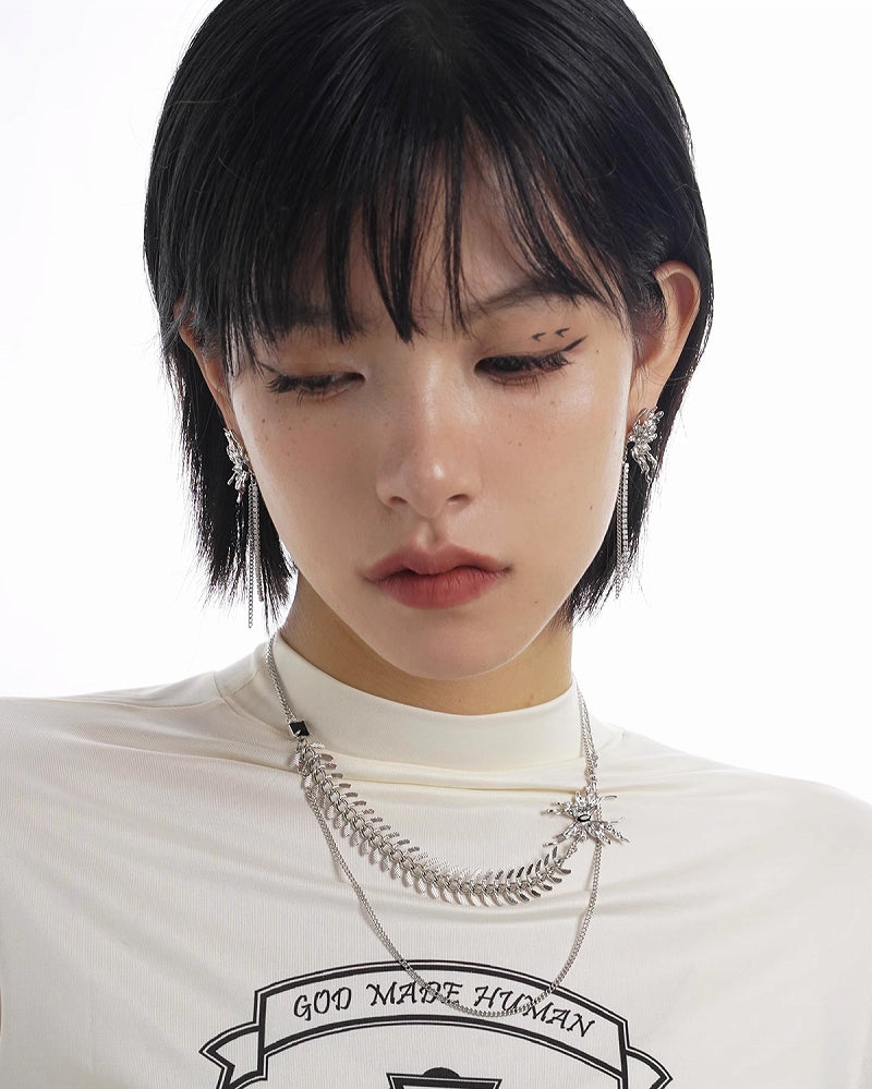 [SUMIYAKI]Biochemical Butterfly Tassel Earrings pg154