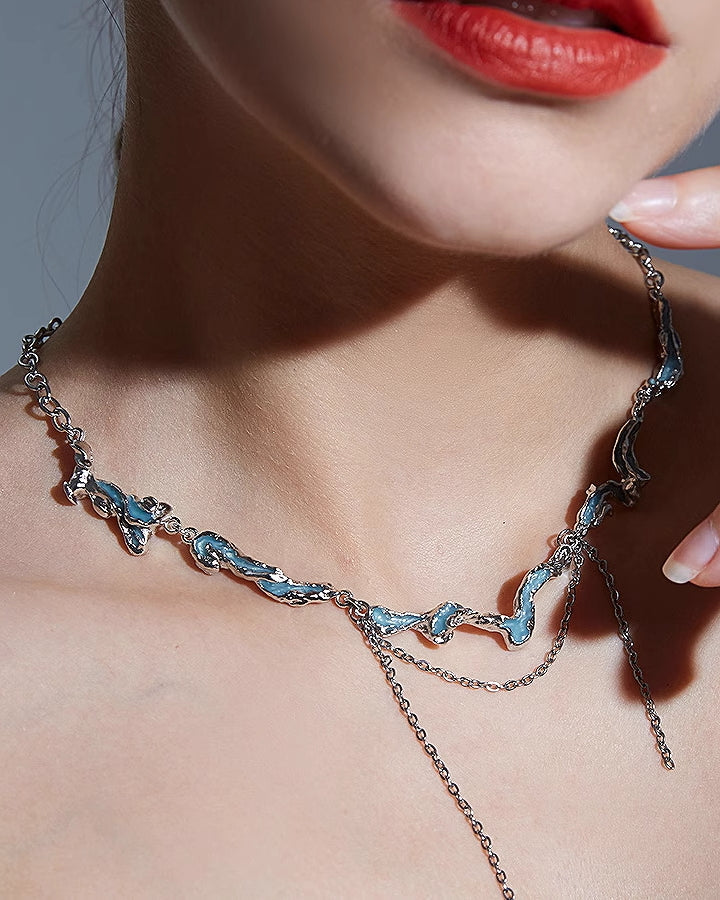 [FAIT MAIN] Mountain And Sea Necklace pg1248