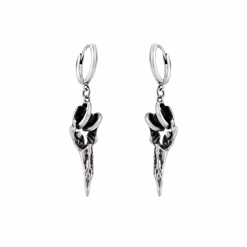 【SUMIYAKI】Fang Black Earrings pg739