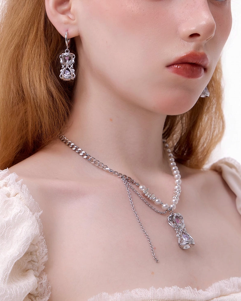 [SUMIYAKI] Hourglass Tassel Necklace pg988
