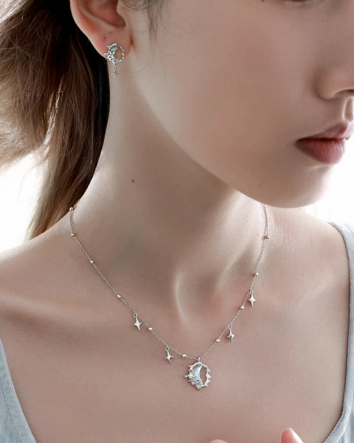 【1ST XULIE】Moonlight Star Necklace pg1243