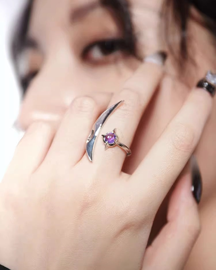 [OCTO VITA] Cosmic Scorpion Star Moon Ring pg464