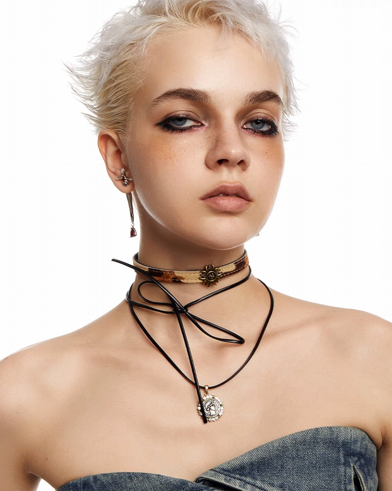 【OCTO VITA】Dune Wasteland Bow Knot Necklace pg657