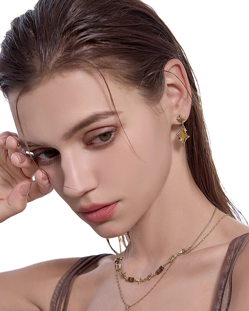 [MASW] Nostalgia Star Earrings pg1306