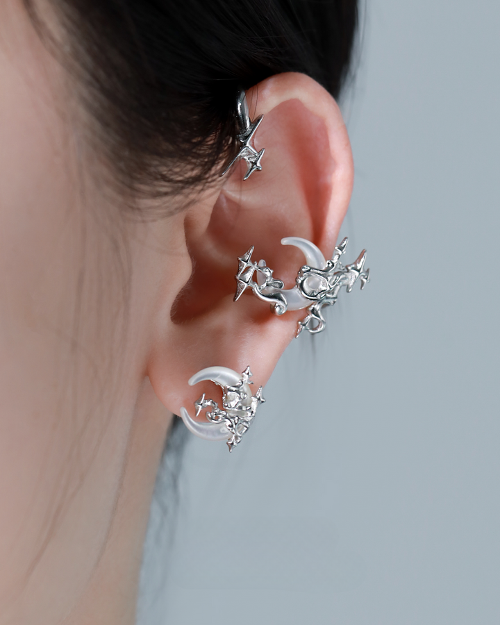 【1ST XULIE】Dark Moon Earrings pg538