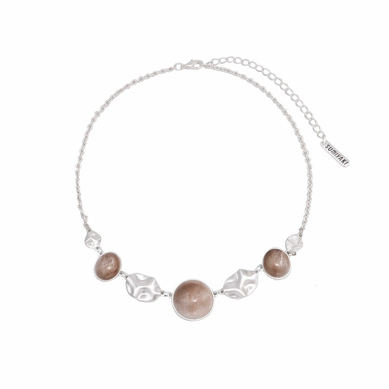 [SUMIYAKI] Antique Oil Painting Necklace pg50