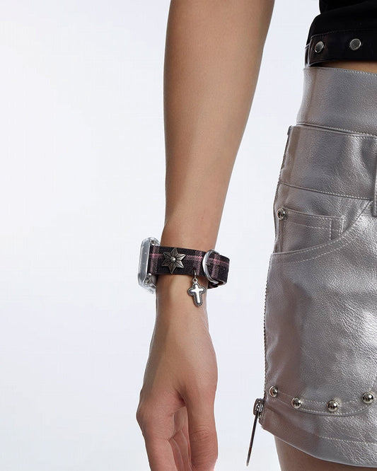 [OCTO VITA] Dancing Party Starburst Cross Apple Watch Strap pg518