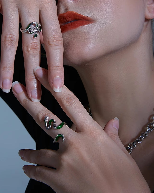 【FAITMAIN】Snake Garden Pearl Ring pg1654