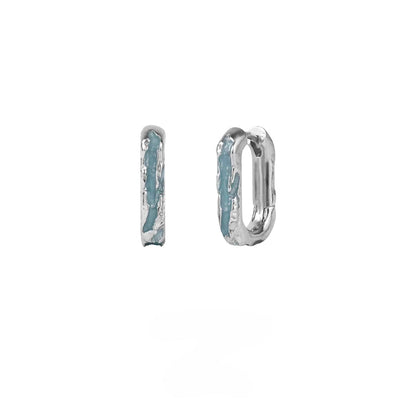 [OOMEOO]Blue Waves Ocean Earrings pg232