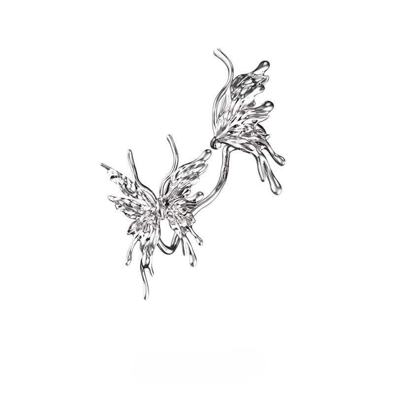 【SUMIYAKI】Biochemical Butterfly Cuff & Earrings pg145