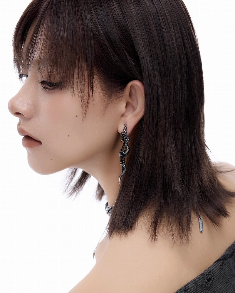 Jormungandr Snake Earrings