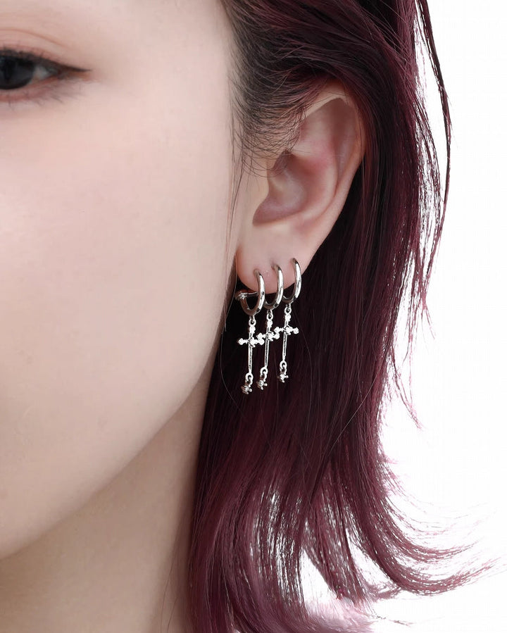 【1ST XULIE】Forbidden Cross Multi Earrings pg786