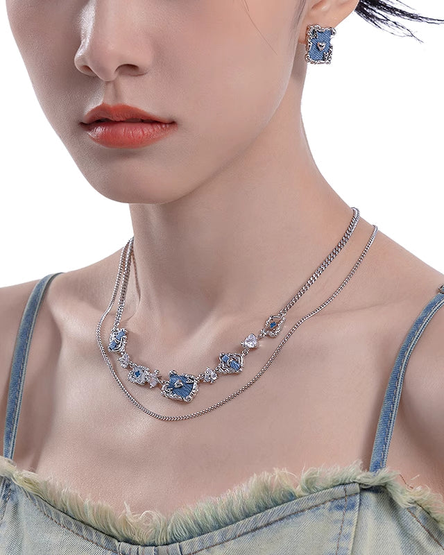 [MASW] Fairy Tale Apocalypse Blue Earrings pg721