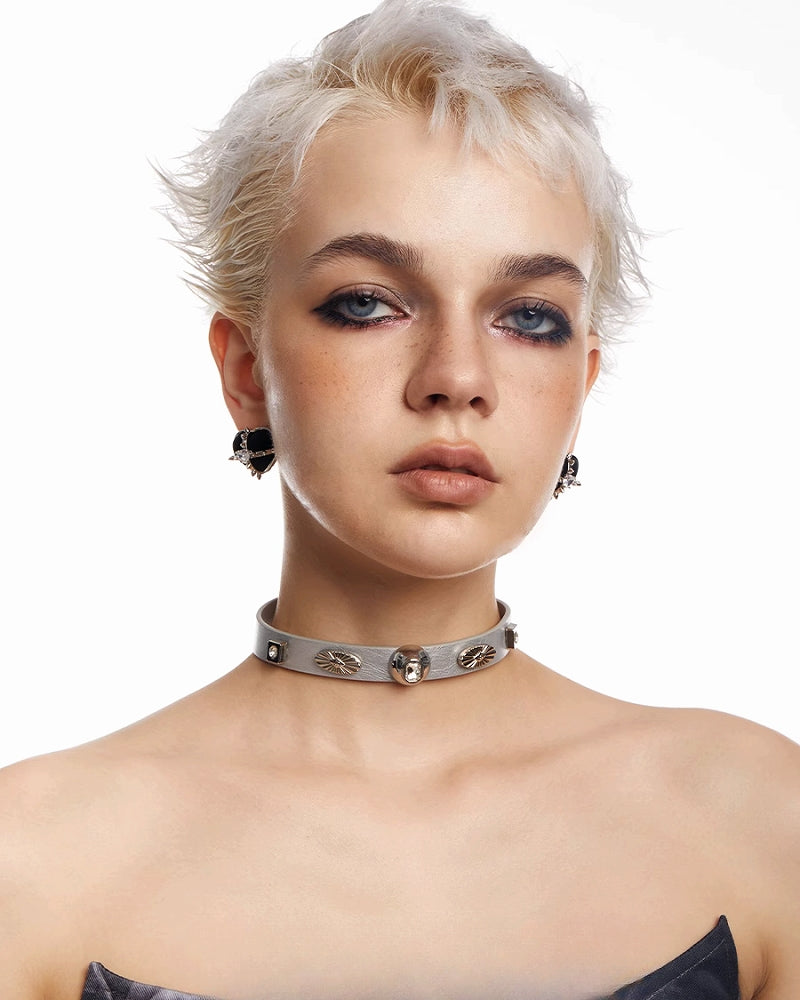 [OCTO VITA] Sweetheart Rock Gray Retro Chocker pg1815