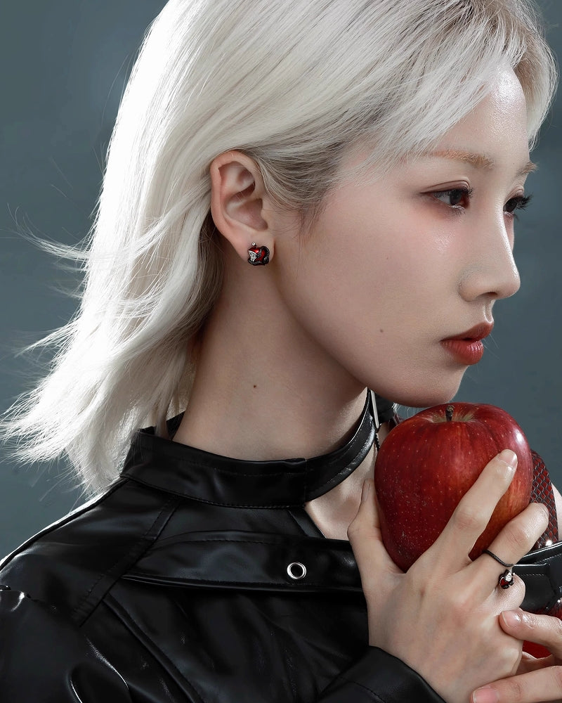 Forbidden Apple Snake Earrings 03