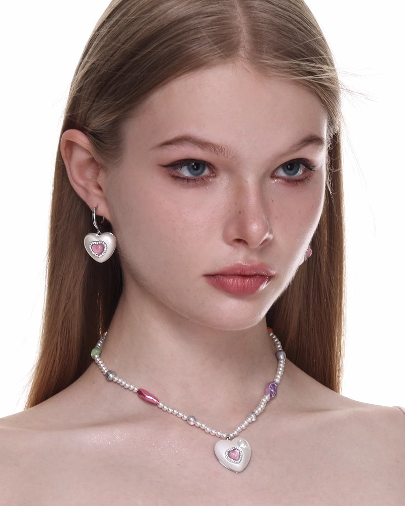 [SUMIYAKI] Cat Eye Beaded Necklace pg405