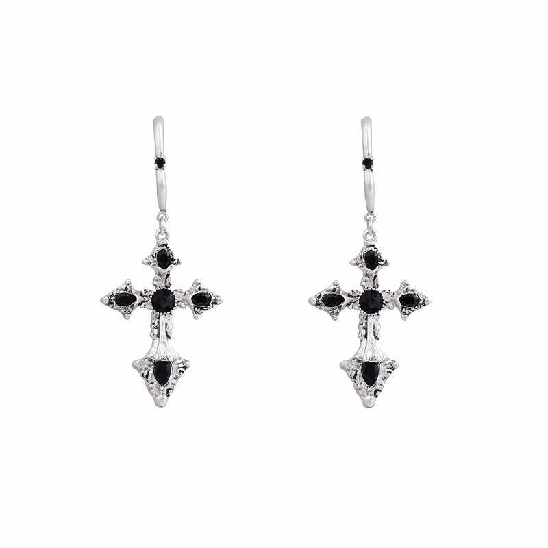 【SUMIYAKI】Baroque Cross Earrings & Necklace pg109