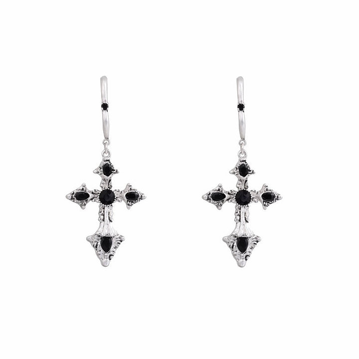 【SUMIYAKI】Baroque Cross Earrings & Necklace pg109