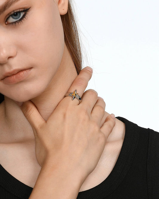 [BLACKHEAD]Christmas Rotating Star Ring pg425