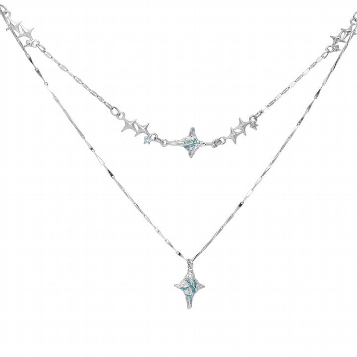 【1ST XULIE】Sea Starry Sky Double Layer Necklace pg1547