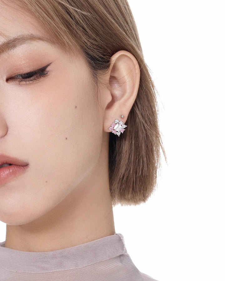 【SUMIYAKI】Colorful Checkerboard Earrings pg435