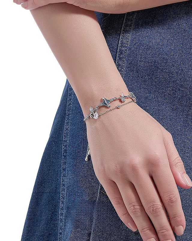 【MASW】Denim Retro Layer Starburst Bracelet pg580