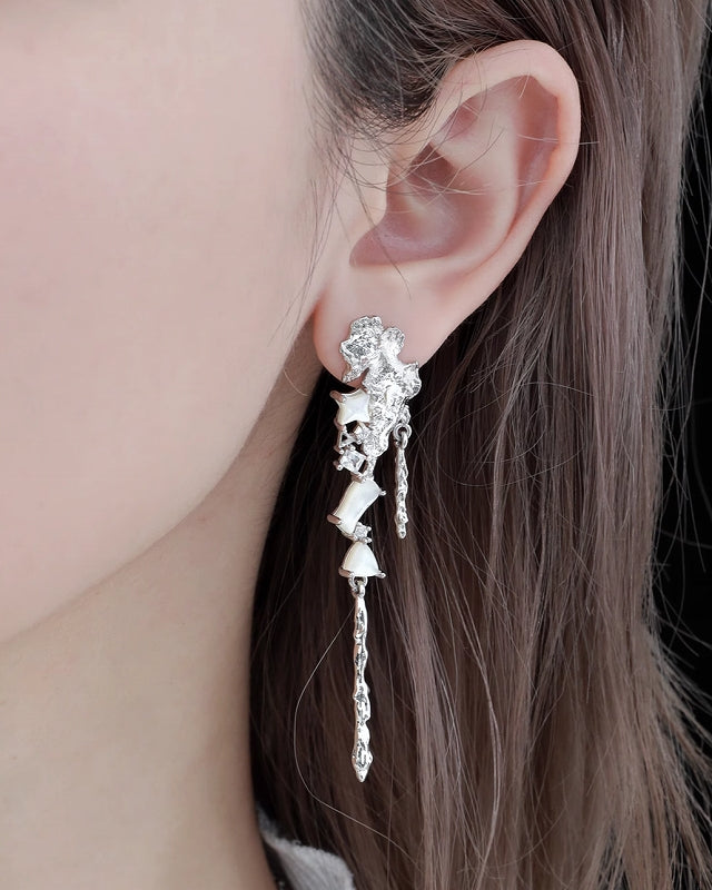 【1ST XULIE】Moonlight Fragment Earrings pg1240