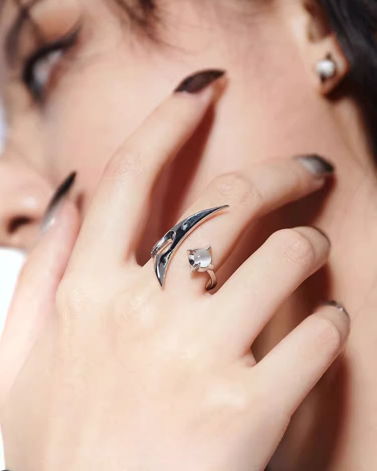 [OCTO VITA] Cosmic Scorpion Star Moon Ring pg464