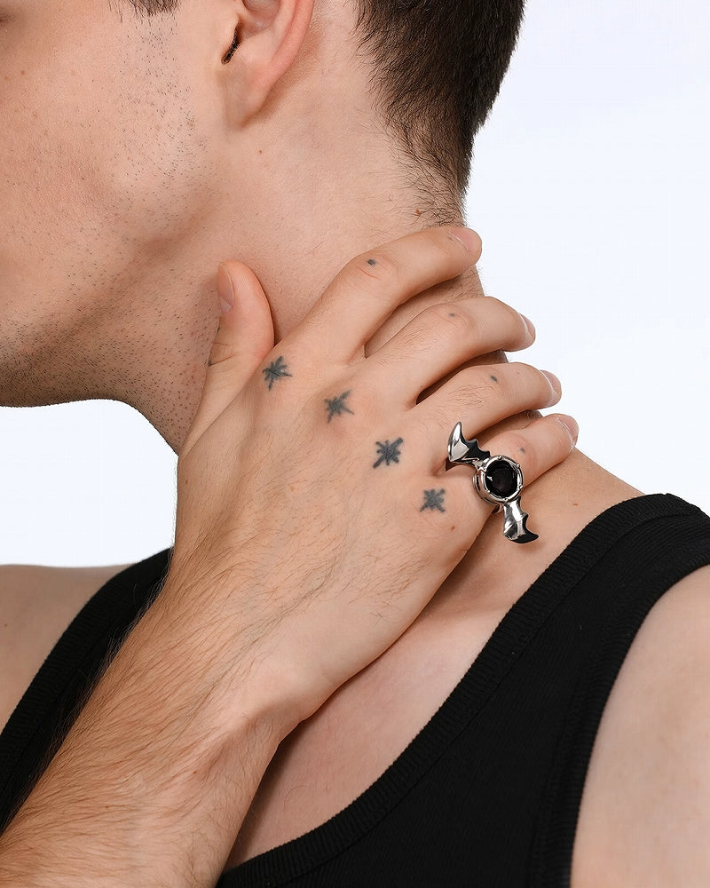 【BLACKHEAD】Halloween Bat Ring pg966