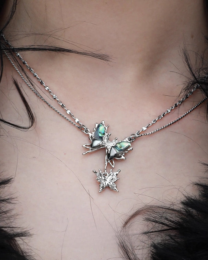 【1ST XULIE】Butterfly Island Layer Necklace pg328