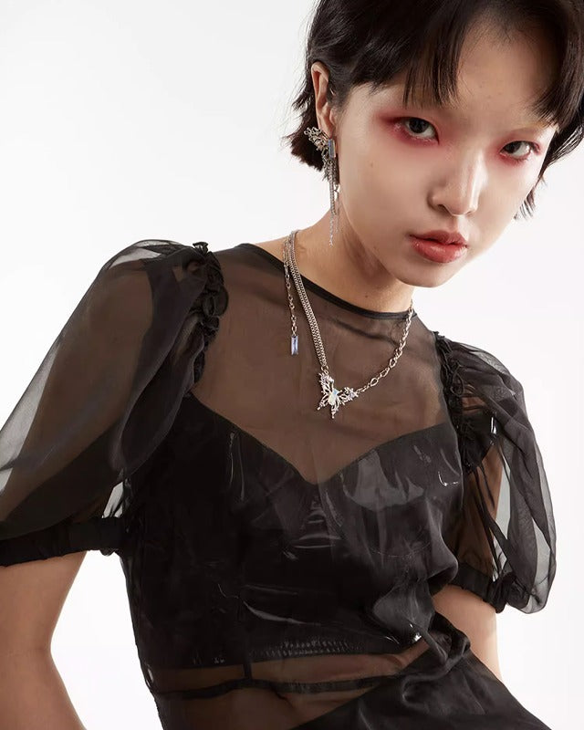 【Hard Candy】Butterfly Dream Asymetrical Necklace pg309