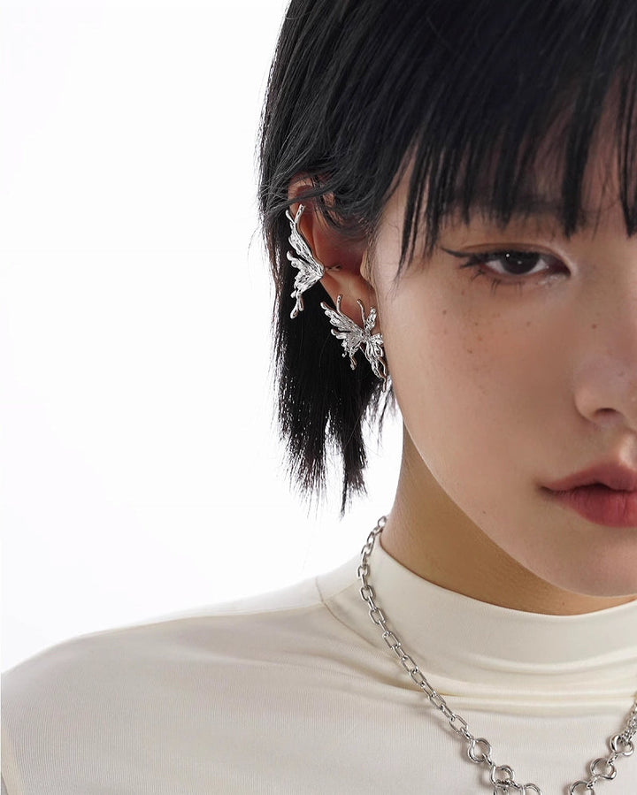 【SUMIYAKI】Biochemical Butterfly Cuff & Earrings pg145