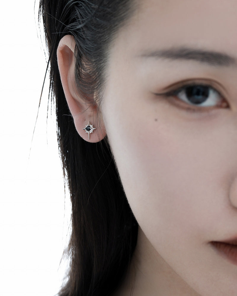 [1ST XULIE] Holes Star Earrings pg983