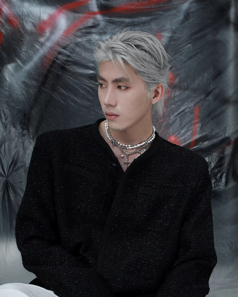 [1ST XULIE] Cross Multi-layered Necklace pg480