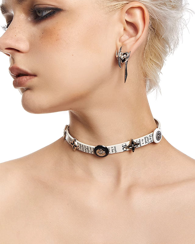 [OCTO VITA] Star Pictorial Button Choker pg1744