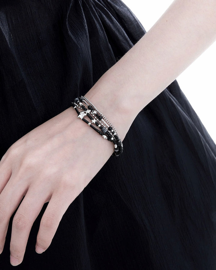 【1ST XULIE】Star Beaded Layered Bracelet pg1704