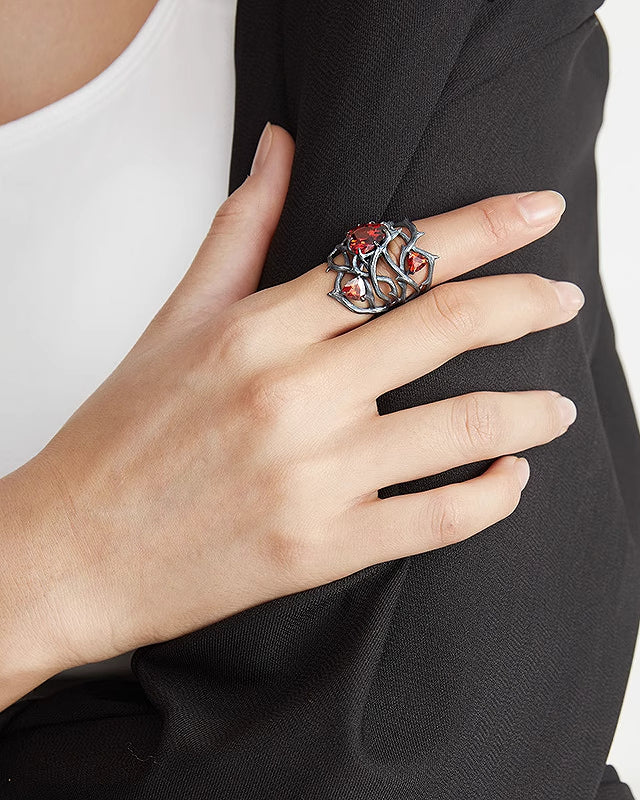 [Hard Candy] The Dark Side Of The Rose Heart Ring pg1852