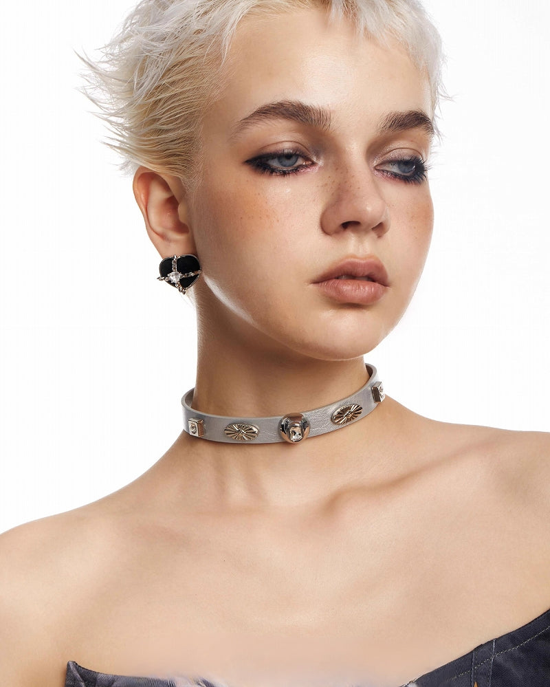 [OCTO VITA] Sweetheart Rock Gray Retro Chocker pg1815