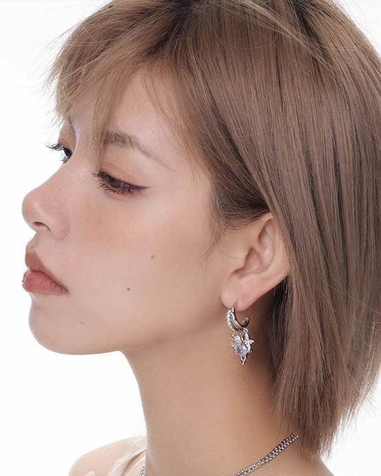 【SUMIYAKI】Mystery Romantic Stacked Zirconia Earrings pg1256