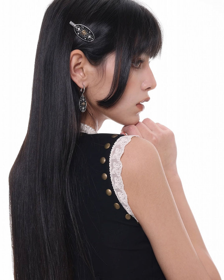 【SUMIYAKI】Retro Rose Hairpin pg1487