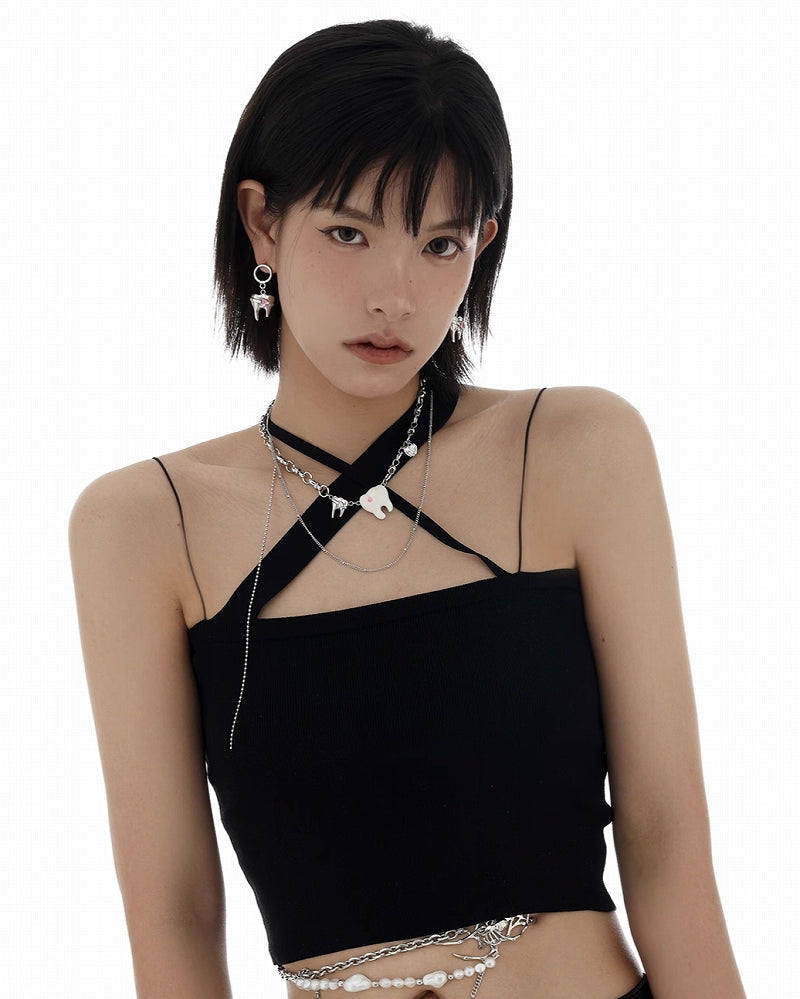 [SUMIYAKI]Cute White Teeth Necklace01 pg500