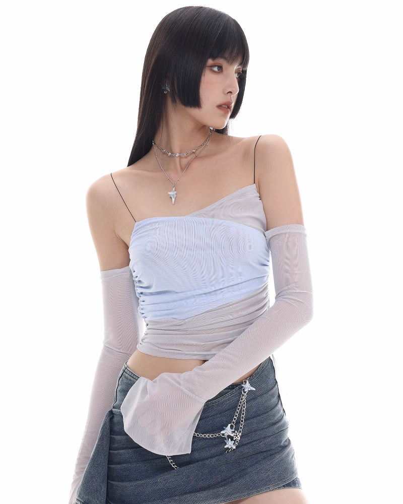 [SUMIYAKI] Virus Blue Layer Necklace pg1952