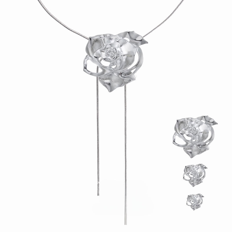 [1ST XULIE] Forbidden Rose Pull Necklace pg822