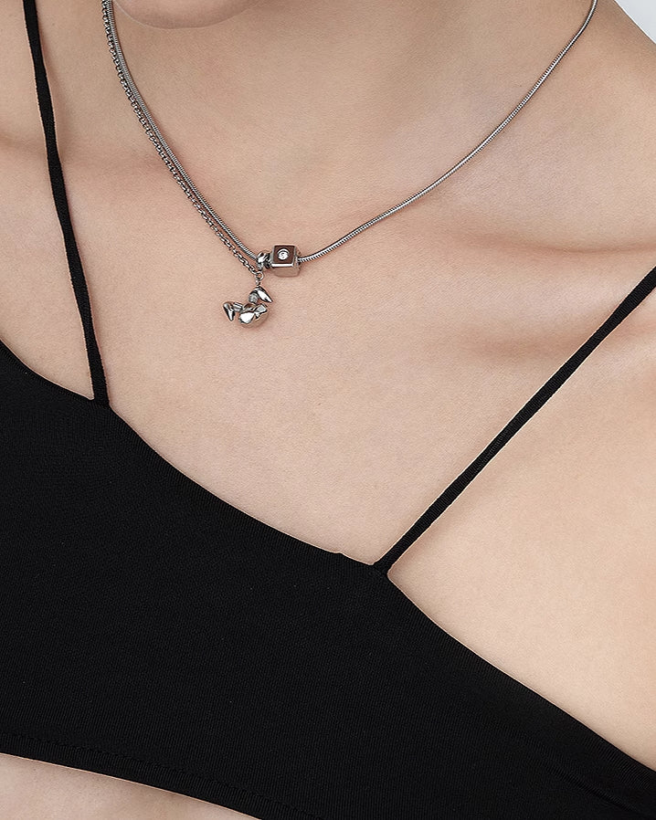 【BLACKHEAD】Killer Bunny Double Layer Necklace pg1039