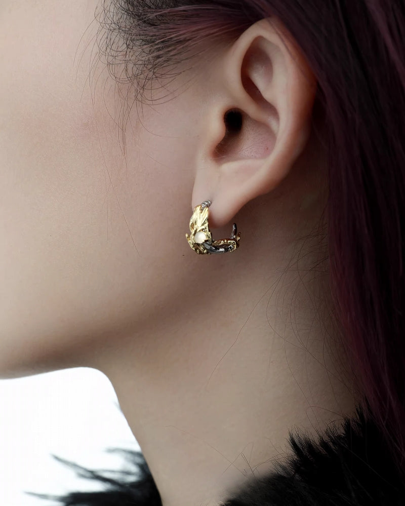 [1ST XULIE] Wings Swan Earrings pg2018
