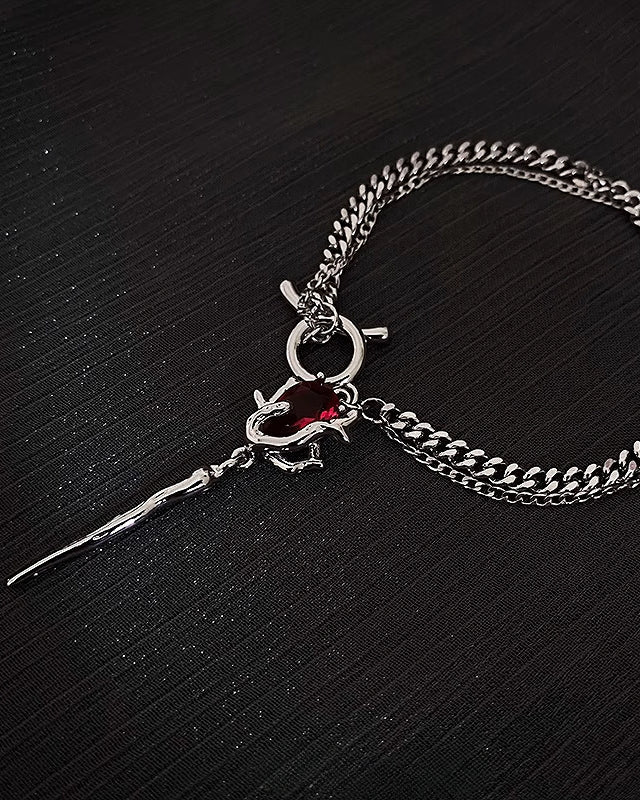 【Insomnia Artist】Red Rose Double Layer Bracelet pg1458