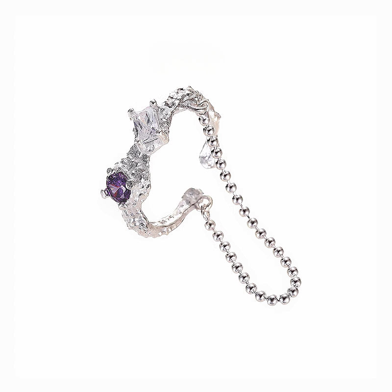 [FAITMAIN] Moon Eclipse Double Layer Purple Ring pg1235